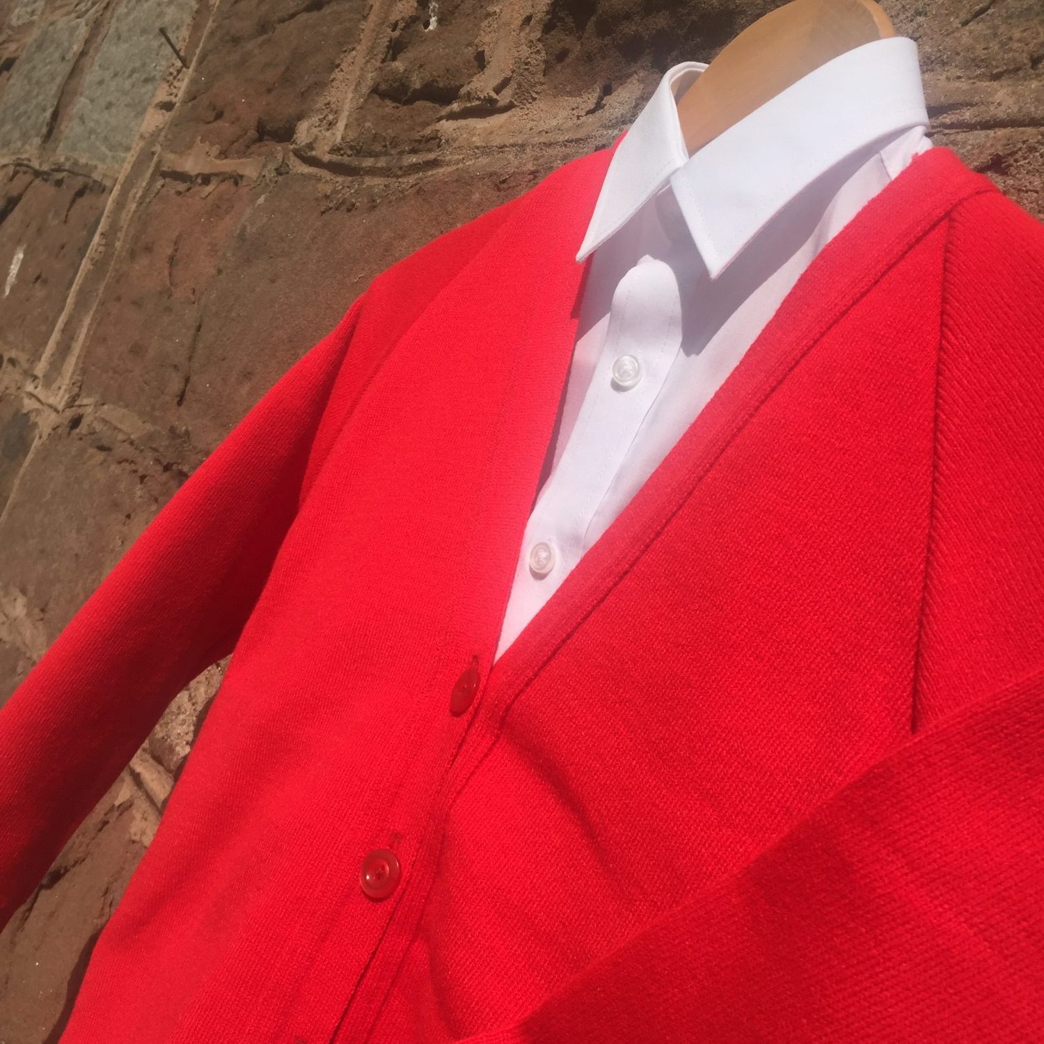 Courtelle Cardigan Red